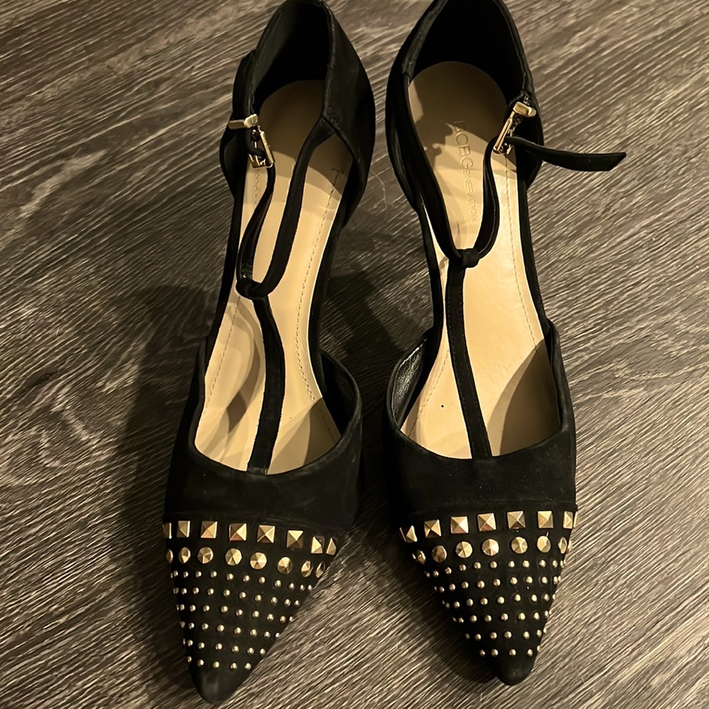 BCBG Black Studded Stilettos